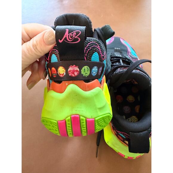 Adidas DON Issue 3 Ace For Pat Mens 8 Basketball Shoe Neon MulticolorLightstrike - Picture 4 of 11